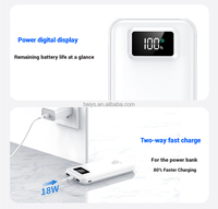 Nouvelle batterie externe portable 20000 mAh, double sortie USB, charge super rapide 22,5 W, affichage LED, batteries externes 20000 mAh