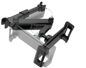 Custom Logo Folding Case Abs <b>Tablet</b> Rotatable Car Holder Mobile Phone Support Cellphone Mount - Product Image 1