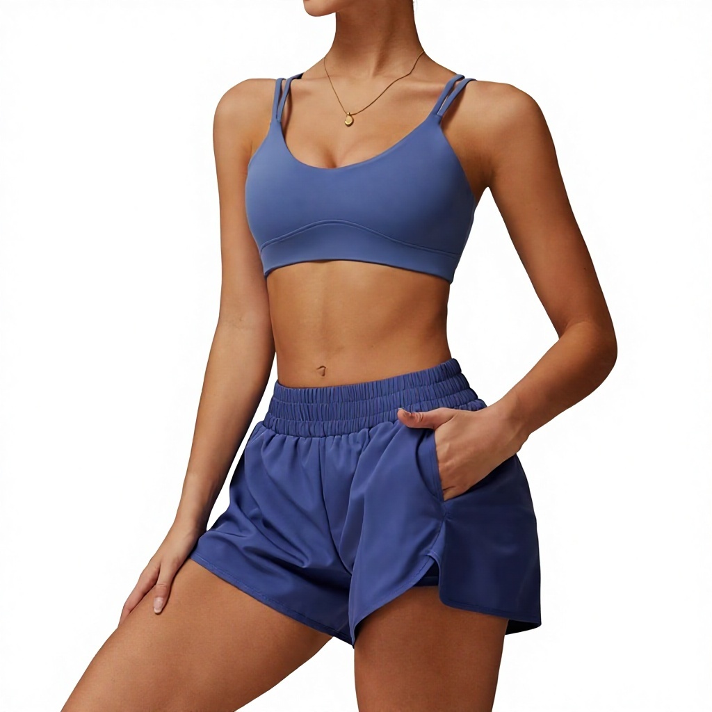 Custom Logo Reversible Solid Plus Size Breathable Eco-Friendly Women's Yoga Wear Fitness Sets for Outdoor
