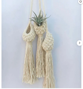 Cintre pour pot de fleurs en macramé Cintre pour plante en macramé personnalisé pour décoration murale et fenêtre - Product Image 2