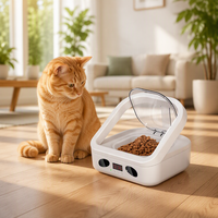 Gamelle Distributrice Automatique pour Chien avec Affichage Numérique et Ouverture Programmée, Activée par Détection de Mouvement