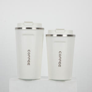 Gobelet de voyage en acier inoxydable à isolation sous vide avec couvercle, cafetière portable, gobelet thermique anti-fuite, camping, extérieur, bureau, 380 - Product Image 4