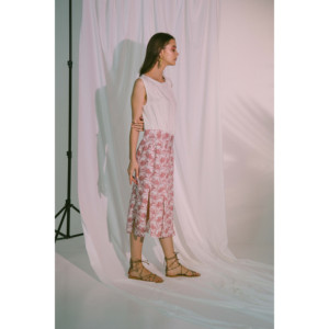 Vestido midi Agape con estampado floral Canyon Rose - Product Image 1