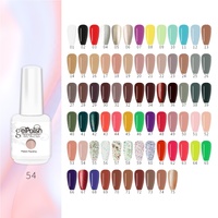 Vernis Gel Couleur Marque Privée Trois Étapes pour Nail Art, Vernis Pailleté Beauté Sans HEMA Sans TPO, Vernis Gel Couleur Unie