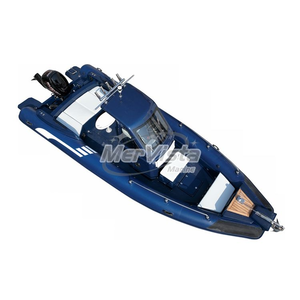 Bateau pneumatique de luxe Orca de 8,0 m (26 pieds) à double coque en V profond en fibre de verre avec treuil d'ancre - Product Image 2