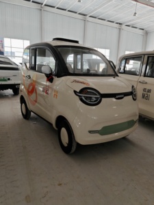 Vehículo eléctrico de baja velocidad BRT MengKe, mini coche eléctrico fabricado en China, gran éxito de ventas, interior beige, tablero beige. - Product Image 4