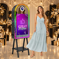 Miroir Magique Photo Booth au Design Unique Compatible avec Appareil Photo et Imprimante – Machine Photobooth Selfie à Impression Instantanée
