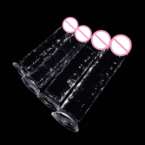 Women's Colorful TPE Adult Product Genre Realistic Design Natural Rubber <b>Dildo</b> Soft Silicone Material Artificial Crystal DildosW - Product Image 4