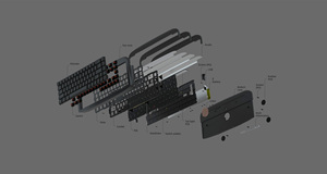 2.4G CNC Kim Loại Trường Hợp Không Dây RGB Bàn Phím Cơ Khí K68 USB Loại C <span class=keywords><strong>Mini</strong></span> Chơi Game Phong Cách - Product Image 3