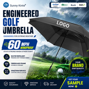 Parapluie de <span class=keywords><strong>golf</strong></span> carré double couche de haute qualité à <span class=keywords><strong>prix</strong></span> d'usine avec logo, extra large, double auvent ventilé, résistant au vent et à la pluie - Product Image 1