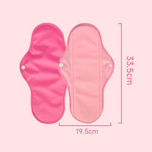 Ensemble de Serviettes Hygiéniques Lavables et Réutilisables en Polaire Rose Personnalisées – Serviette Menstruelle <span class=keywords><strong>Lavable</strong></span> et Réutilisable en Coton - Product Image 4