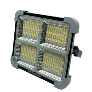 Solar LED <b>Flood</b> <b>Light</b> 100W 5000K Daylight IP67 Plastic Body Surface Mounted CE/RoHS Certified 120 Beam Angle for Garden - Product Image 1