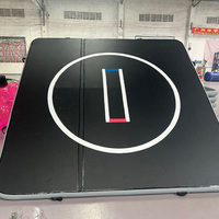 Tapis de lutte gonflable personnalisé 10 pieds x 10 pieds en PVC, piste d'air pliable, résistant à l'usure, tapis d'entraînement de gymnastique BJJ