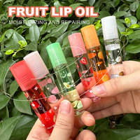 Lot Translucide Mignon Brillant à Lèvres Fruit Jelly Liquide Rouge à Lèvres Huile Hydratante Maquillage