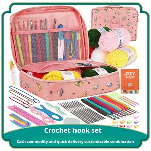 Phụ Kiện Mới Thiết Kế Đơn Giản DIY Crochet Công Cụ Thiết Lập Đa Đặc Điểm Kỹ Thuật Đan Kim Vuông Cho Tay Đan Thủ Công Làm Sợi - Product Image 2