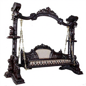 Increíble columpio antiguo de madera de teca pesada, columpio tradicional de alta calidad, personalizado, desmontable, decoración premium, India - Product Image 2