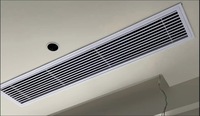Grille d'aération réglable à double déflection en ABS 1000x125mm pour plafond de système CVC (hôtels, bureaux, magasins, maisons)