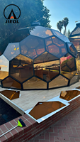 Dôme géodésique de luxe 7M 8M en verre isolant, tente igloo, hôtel-resort canadien, maison préfabriquée étanche pour le glamping en extérieur