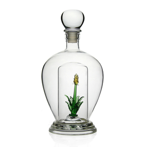 Hand Made Mouth Blown High Borosilicate Glass Empty De Botellas <strong>Reposado</strong> <strong>Tequila</strong> Whiskey Brandy Vodka Mexican Bottle - Product Image 1