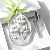 Diffuseur d'huiles essentielles en céramique parfumée, fait main, en forme de fleur, pour la maison, la voiture et la garde-robe
