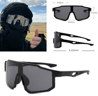 Gafas de Sol Deportivas Polarizadas con Protección para los Ojos, para Ciclismo, Conducción, Actividades al Aire Libre, para Hombre y Mujer, Montura Grande, Gafas de Sol Modernas