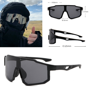 Polarized Sport Sunglasses PC Eye Protection Ride Outdoor Bike Driving Men Women Large Frame Fashion Shade <b>Glasses</b> - Product Image 1