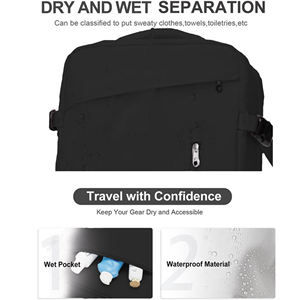 40L Carry-on Travel <b>Backpack</b> with Shoe Compartment Large Flight Approved Weekender Bag Laptop <b>Backpack</b> with USB Charging Port - Product Image 5