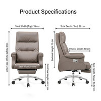 Chaises de bureau ergonomiques pivotantes et inclinables en cuir PU pour dirigeants, à prix abordable, pour la maison, le bureau et l'atelier – Mobilier moderne