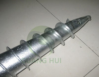 Base hélicoïdale professionnelle chinoise, ancre de poteau à vis de terre