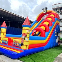 Toboggan aquatique gonflable avec piscine pour enfants et adultes, toboggan aquatique pour jardin, fête à domicile, parc aquatique, PVC, usage commercial