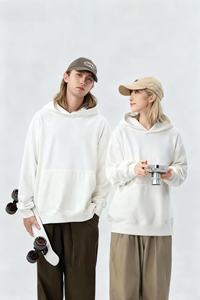 Sudadera con Capucha de Invierno Ecológica de Algodón Grueso de 500 g/m², Talla Grande Unisex, Sin Cordón, Logotipo Personalizado - Product Image 2