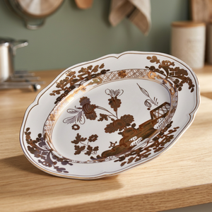 Elegant Floral Europe Disposable Eco-Friendly <b>Ceramic</b> Oval <b>Plate</b> Dish Serving Tray with Gift Box for Business Gifts Home Decor - Product Image 3