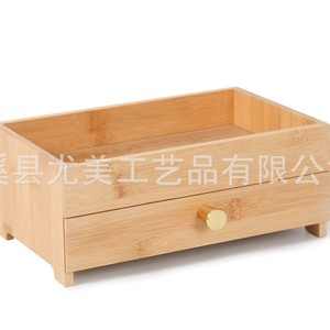 กล่องเก็บของไม้ไผ่และไม้สำหรับใช้ในบ้าน, กล่องโชว์เครื่องสำอางบนโต๊ะในห้องน้ำ, กล่องโชว์ไม้เนื้อแข็ง, กล่องใส่เครื่องประดับดีไซน์สร้างสรรค์ - Product Image 5