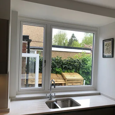 Modern Double Glazed Casement Windows Aluminum Frame Stainless Steel Screen Netting Bathroom Basement Living Room-Factory Price