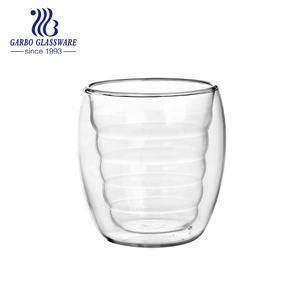 16oz vetro borosilicato resistente al calore logo personalizzato premium a doppia parete <span class=keywords><strong>bicchieri</strong></span> per caffè e caffè <span class=keywords><strong>Espresso</strong></span> acqua calda potabile - Product Image 4
