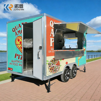 Remorque à pizza pour la vente de nourriture de rue, camion de restauration mobile, remorque à pizza personnalisée avec équipement de cuisine complet, remorque alimentaire d'extérieur