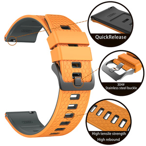 Correa de silicona para reloj, correa de repuesto duradera de 22 mm para Huawei, correa para reloj <span class=keywords><strong>Xiaomi</strong></span> con hebilla de metal para reloj inteligente - Product Image 2