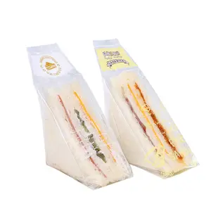 Magic Factory-Bolsa de celofán Opp para envoltorio de Onigiri, bolsa de panadería de sándwich triangular, venta al por mayor