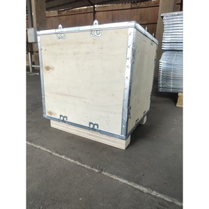 ลังไม้รัดเหล็ก Auji Packaging ปรับแต่งได้สำหรับการขนส่งโลจิสติกส์ กล่องพับได้สำหรับการส่งออก - Product Image 4
