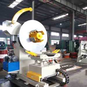 For sale orange red and sand manual decoiling heavy hydraulic steel coil decoiler Unwinding machine Uncoiler