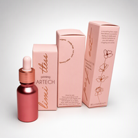 Boîte à cosmétiques en papier enduit écologique avec logo personnalisé, certifiée FSC, emballage de luxe en carton rigide pour produits de soin de la peau en gros