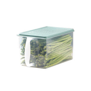 Boîte de rangement alimentaire rectangulaire Xi Tianlong avec poignée pour réfrigérateur, organisateur de cuisine en plastique de qualité alimentaire avec couvercle - Product Image 2
