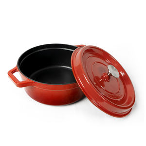 Casserole en fonte émaillée antiadhésive de haute qualité, <span class=keywords><strong>cocotte</strong></span>, design zen asiatique, écologique, tous les types de cuisinières - Product Image 1