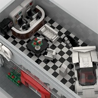 Juego de Bloques de Construcción de 50 Piezas a Escala 1:12, Personalización de Escenas, Tema de Edificios Famosos, Educativo, DIY, Plástico ABS