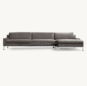 Sassanid Design <span class=keywords><strong>modernista</strong></span> Italia Track bracci modulari in pelle Chaise sezionale divano di lusso per mobili da soggiorno - Product Image 2