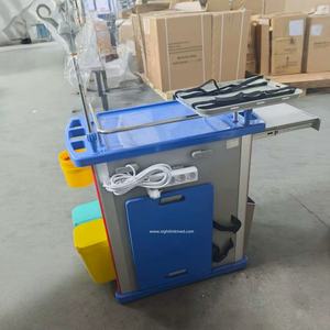 รถเข็นผู้ป่วยฉุกเฉินทำจากสแตนเลสแบบมีลิ้นชักขั้นตอนการดูแลทางการแพทย์สำหรับโรงพยาบาล - Product Image 6