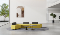 Canapé modulaire pour espace public, banc combinable libre pour hall d'exposition, bureau, salle d'attente, sièges commerciaux