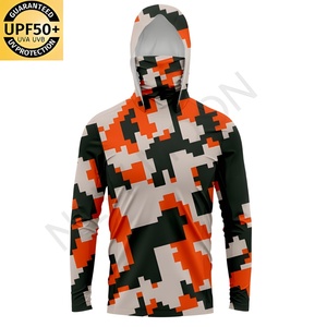 Chemises de pêche camouflage personnalisées pour hommes, chemises de sport respirantes à séchage rapide, chemises de pêche grande taille, sweats à capuche camouflage pour la pêche - Product Image 5