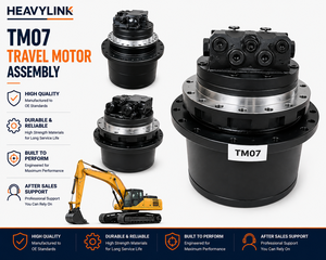 Conjunto de Motor de Traslación TM07 Compatible con: Hyundai 55, 60; Daewoo 55, 60; Doosan 60 - Product Image 1