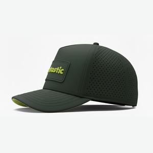 Gorra de Golf Personalizada OEM con Malla Perforada, Logotipo, 5 Paneles, Visera Ligeramente Curvada, Cierre a Presión, Parche de Goma Impermeable - Product Image 3